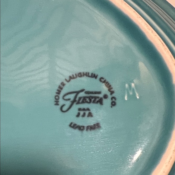 Fiestaware Turquoise Oval Serving Platter - Picture 6 of 6